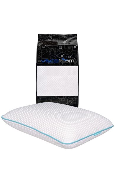 Yüksek Boyun Destekli Ortopedik Yastık Tombul Visco Yastık - 59x39x15.5cm
