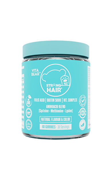 Vita Bear Strong Hair Gummy Vitamin 60 Adet