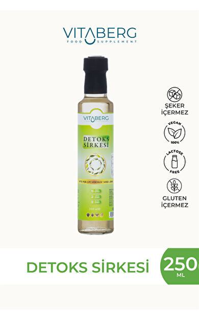 Detoks Sirkesi | Kayısı, Yeşil Çay ve Bitkisel Ekstrakt İçeren Karışım 250 ml