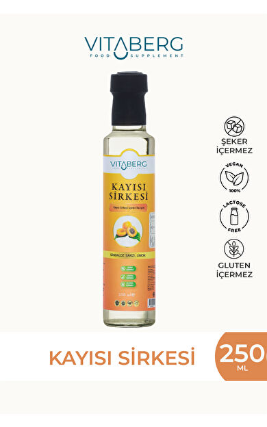 Kayısı Sirkesi | Sandaloz Sakızı ve Limon Ekstrakt İçeren Karışım 250 ml