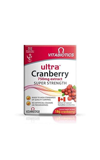 Vitabiotics Ultra Cranberry 30 Kapsül-SKT:06/2028