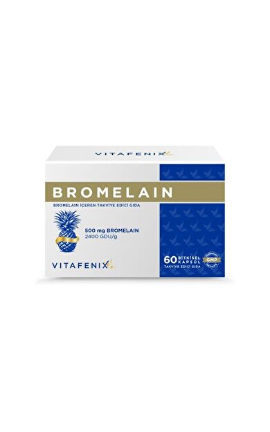 Vitafenix Bromelain 500 mg 60 Kapsül