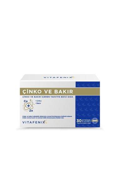 Vitafenix Çinko Bakır 30 Kapsül