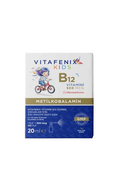 Vitafenix Kids Vitamin B12 Metilkobalamin Sprey 20ml