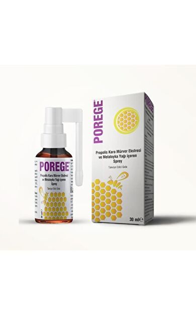 Porege Propolis Ve Kara Mürver Ekstreli Boğaz Spreyi 30 Ml-SKT:06/2029