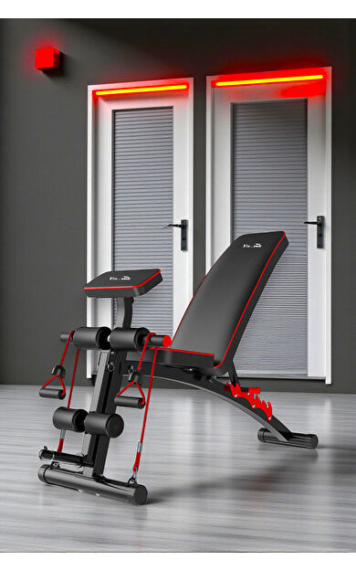 Voit V-FIT BY VOIT D208 Katlanabilir Incline/decline Ayarlanabilir Sırt Açılı Mekik ve Ağırlık Sehpası
