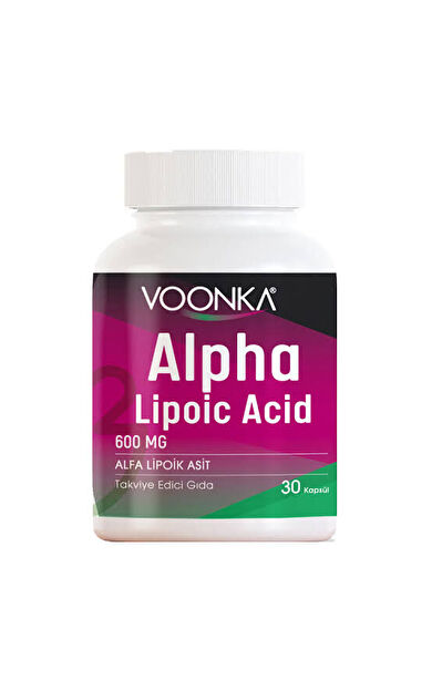 Voonka Alpha Lipoic Acid 600 mg 30 Kapsül