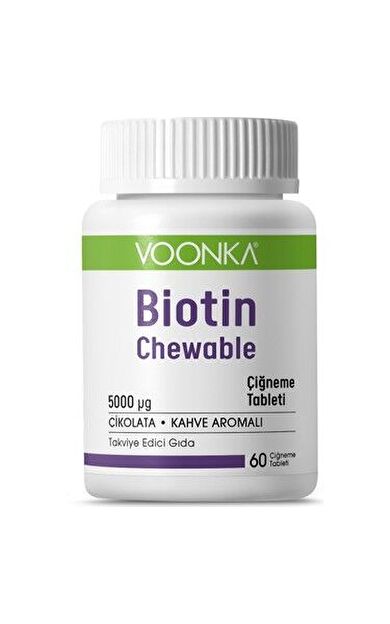 Voonka Biotin Chewable 60 Çiğneme Tableti