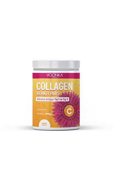 Voonka Collagen Beauty Plus Ananas Aromalı Takviye Edici Gıda 300 gr