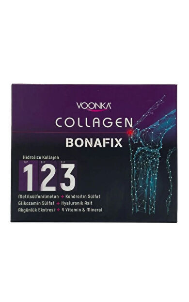 Voonka Collagen Bonafıx Tip I,II,III Takviye Edici Gıda 30 Saşe