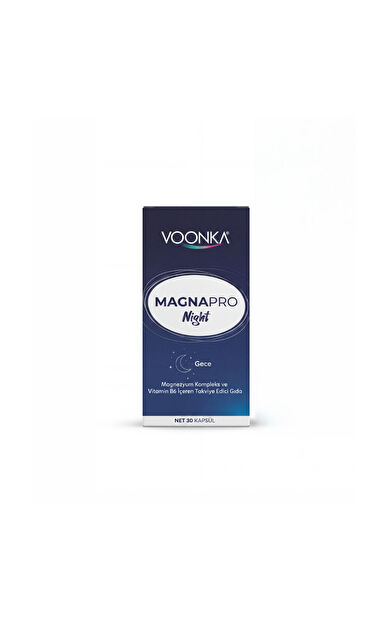 Voonka Magnapro Night Magnezyum Kompleks 30 Kapsül