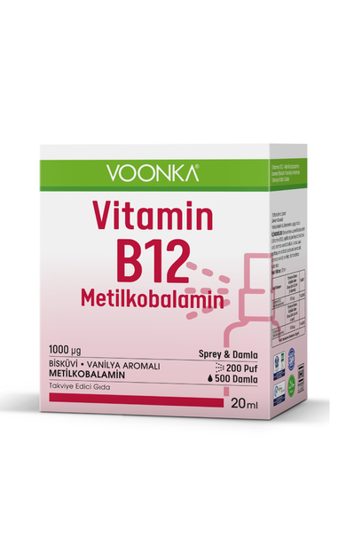 Voonka Vitamin B12 Oral Sprey - Damla 20ml