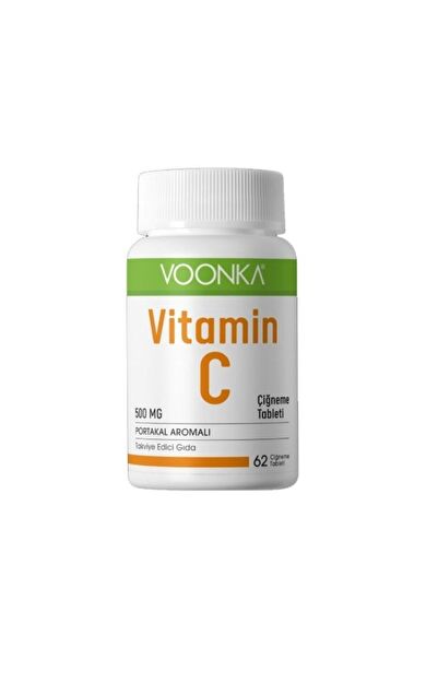 Voonka Vitamin C 500 Mg 62 Çiğneme Tableti