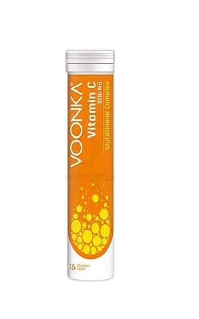 Voonka Vitamin C 1000 mg Glutathione Complex 15 Efervesan Tablet