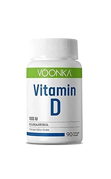 Voonka Vitamin D İçeren Takviye Edici Gıda 90 Kapsül