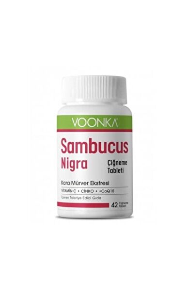 Voonka Voonka Sambucus Nigra 40 Çiğneme Tableti