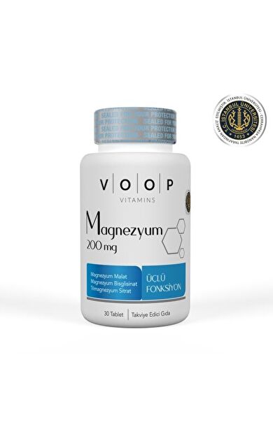 Voop Magnezyum İçeren Tablet Takviye Edici Gıda