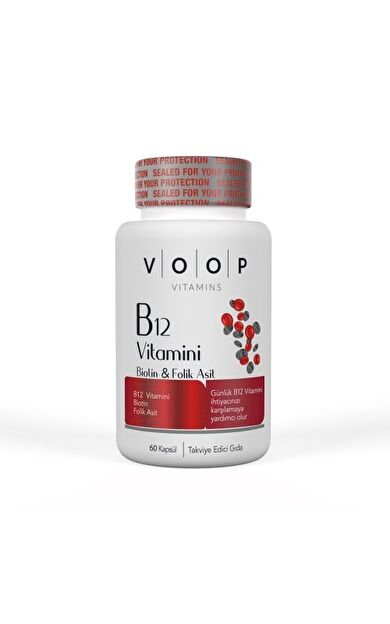 Voop Vitamin B12, Biotin Ve Folik Asit İçeren Kapsül Takviye Edici Gıda