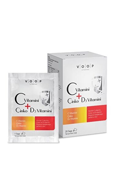 Voop C Vitamini, D3 Vitamini Ve Çinko 20 Saşe