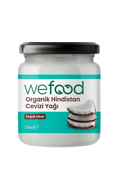 WEFOOD Organik Hindistan Cevizi Yağı 150ml (Soğuk Sıkım)