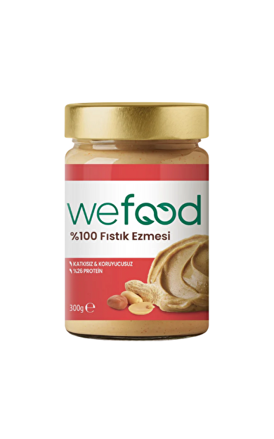 WEFOOD %100 Fıstık Ezmesi 300g
