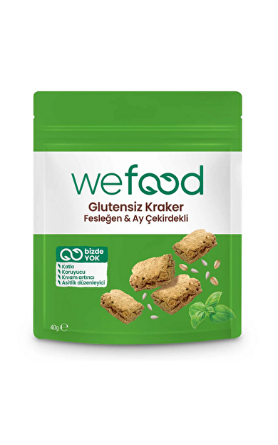 WEFOOD Fesleğenli Kraker 40g