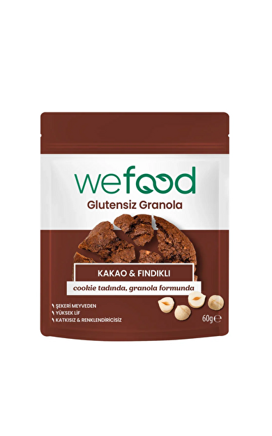 WEFOOD Glutensiz Granola Bites Kakao & Fındıklı 60g