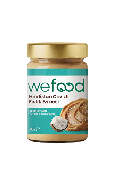 WEFOOD Hindistan Cevizli Fıstık Ezmesi 300g