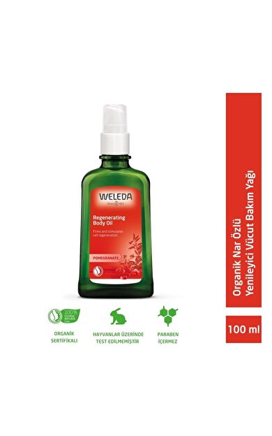 Weleda Organik Nar Özlü Yenileyici Vücut Bakım Yağı 100ml