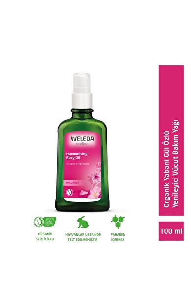 Weleda Organik Yabani Gül Özlü Yenileyici Vücut Bakım Yağı 100ml