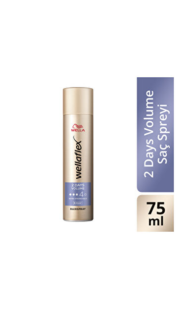 Wellaflex Saç Spreyi 2Nd Days Volume Extra Strong Hold 4 75 Ml