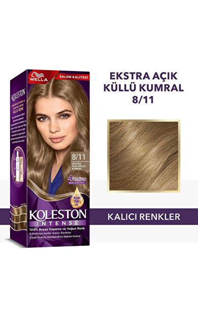 Wella Koleston Intense 8/11 Ekstra Açık Küllü Kumral Saç Boyası