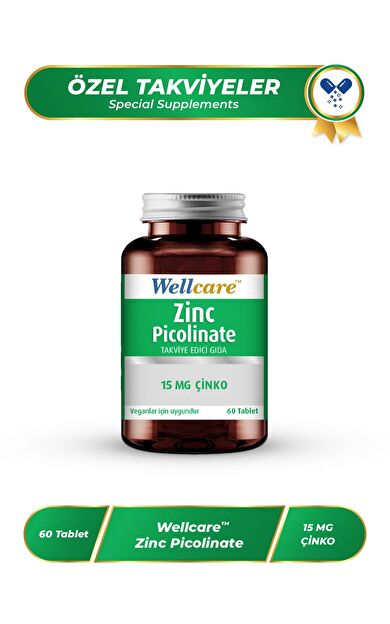 Wellcare Çinko Pikolinat 15 mg 60 Kapsül