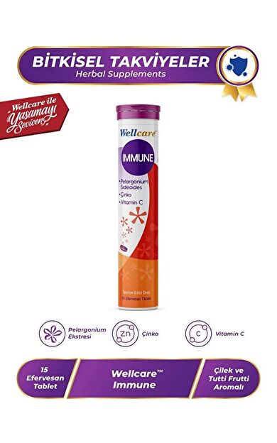 Wellcare Immune 15 Efervesan Tablet