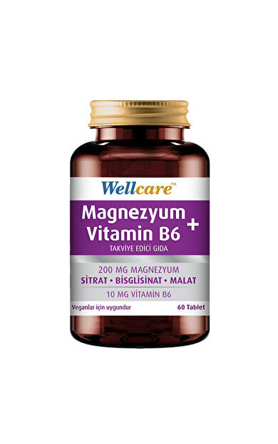 Wellcare Magnezyum Vitamin B6 60 Tablet