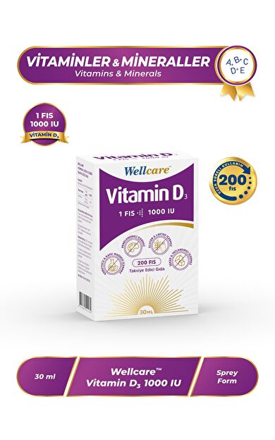 Wellcare Vitamin D3 1000 IU 30 ml