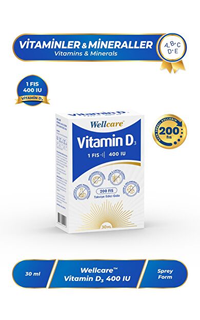 Wellcare Vitamin D3 400 IU 30 ml