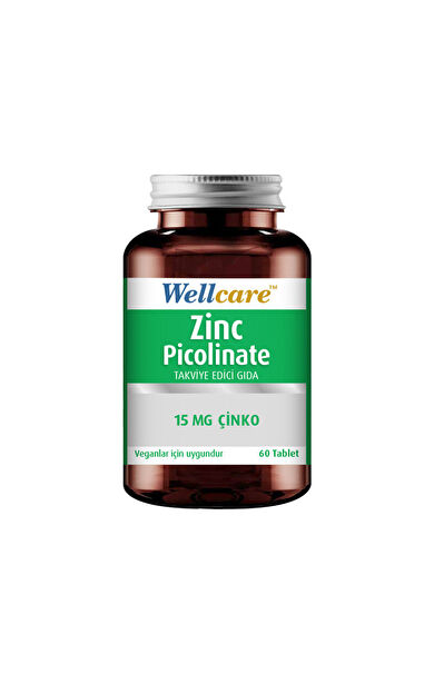 Wellcare Zinc Picolinate Takviye Edici Gıda 60 Tablet