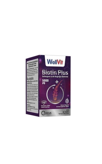 Wellvit Biotin Plus 60 Tablet