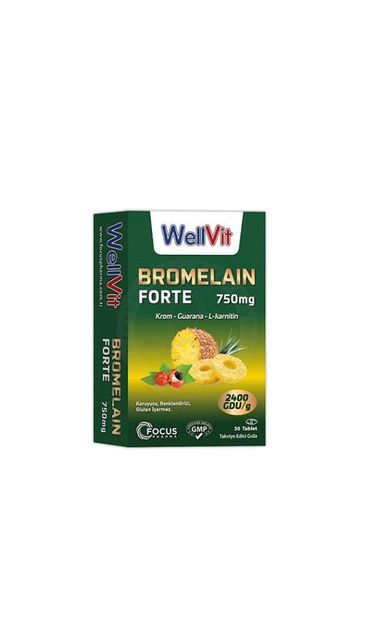 Wellvit Bromelain Forte 30 Tablet
