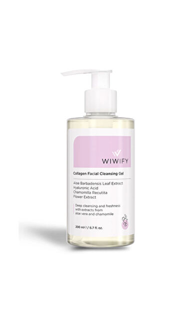 WIWIFY Aloe Vera ve Papatya Özlü Arındırıcı Yüz Temizleme Jeli 200 ml