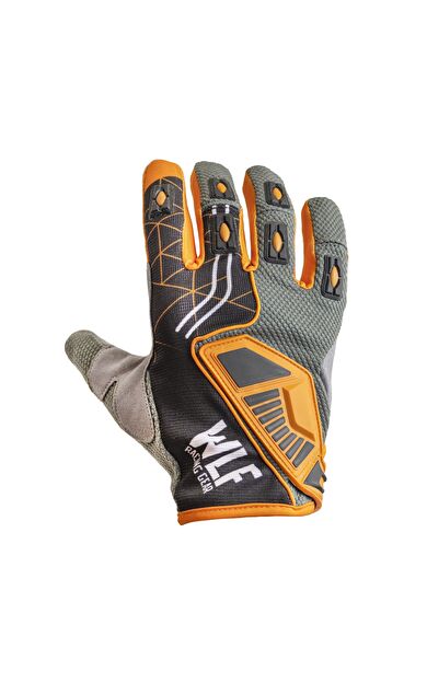 WLF RACING MX CROSS ELDİVEN GRİ TURUNCU
