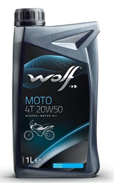 Wolf  Moto 4T 20W50 1L Motor Yağı