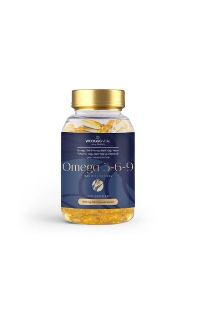 Wooggs Vital Omega 3,6,9 Norveç Balık Yağı 200 Kapsül