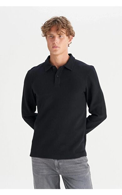 Wrangler Erkek Polo Yaka Sweatshirt W2520381001