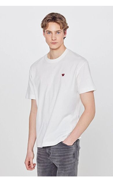 Wrangler Small Logo Bisiklet Yaka Erkek T-shirt W7NM203877102