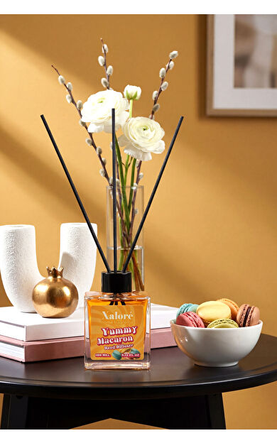Xalore Yummy Macaron Reed Diffuser 100 ml | Çubuklu Oda Kokusu Macaron Kalıcı