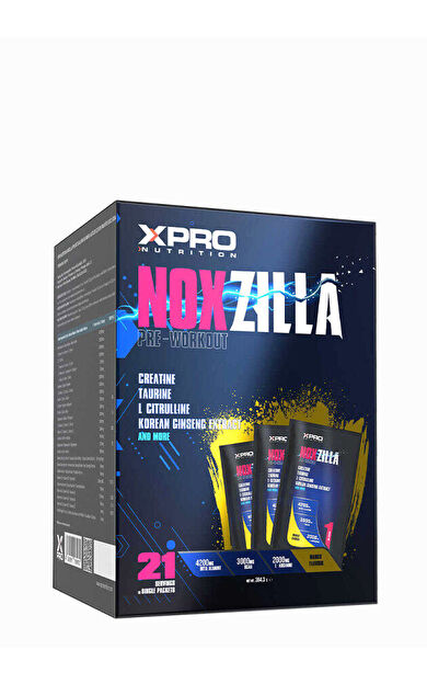 Xpro Noxzilla Pre-Workout 18gr 21 Saşe Mango Aromalı