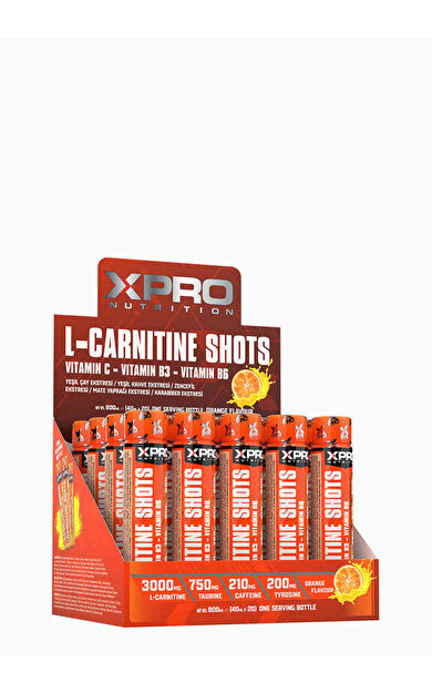 Xpro L-Carnitine Shot 3000mg 40ml x 20 Adet Portakal Aromalı