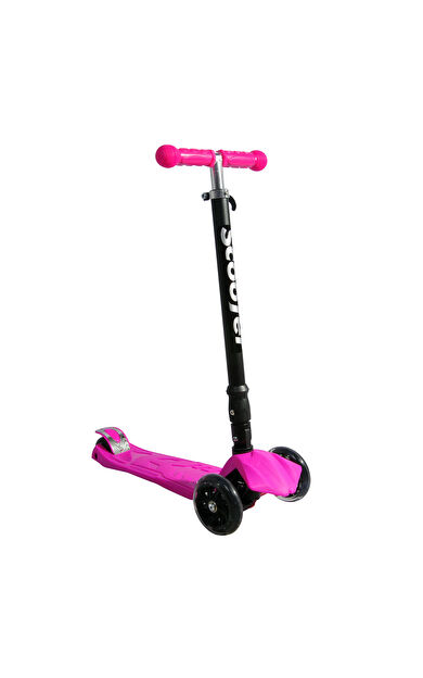 Xslide Işıklı Tekerlekli Scooter-PEMBE
